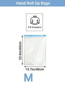 Hanging Vacuum Storage Bags, Large Hanging Space Saver Bags, Hanging Storage Bags For Clothes, Vacuum Sealed For Suits, Dress, Jackets, Closet Organizer For Moving Supplies - Clear - View 14