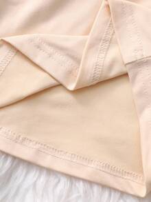 2pcs/Set Girls Plaid Long Sleeve T-Shirt And Skirt Set, Suitable For Outings, Street, Back To School, Campus Wear Kids Plaid Skirt Set Girls Plaid Skirt - Apricot - View 6