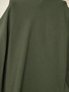 SHEIN Maternity Casual Letter Print Nursing Top, Autumn Mama Shirt Pregnancy Shirts Breastfeeding Shirt Maternity Shirt - Army Green - View 7