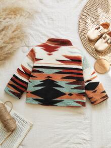 Vintaside Kids Áo khoác thời trang cổ cao tay dài thu đông cho bé trai, thích hợp cho các chuyến du lịch ngoài trời hoặc mua sắm hàng ngày - Nhiều màu - Xem 2