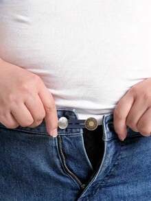 SHEIN 10 buc nasturi retractabili pentru bărbați sau femei, fără pantaloni de cusut pentru talie de extensie pentru blugi, guler, manșete (10 stiluri)