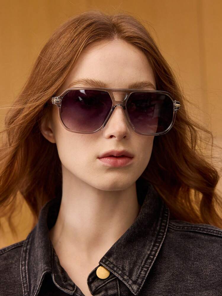 LEOPARD PRINT AVIATOR RETRO LARGE FRAME FASHION FASHION GLASSES