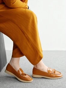 CUCCOO BIZCHIC Women's Casual Slip-On Flat Athletic Sneakers - Brown - View 8