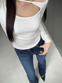 DAZY High Waisted Slimming Retro Flare Women's Jeans