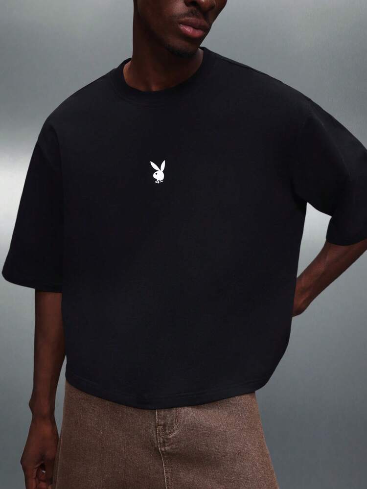 PLAYBOY X SUMWON Oversized Logo Crew Neck Tee