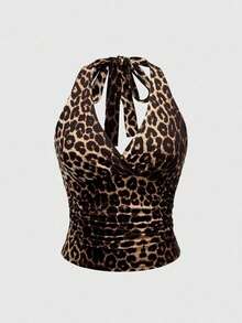 夏季大码女式性感露背挂脖上衣