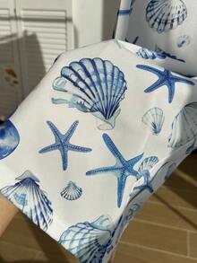 Comfortcana Quần dài mùa hè dáng rộng in họa tiết biển, có dây rút, thích hợp cho nữ, thích hợp mặc đi biển. - Nhiều màu - Xem 8