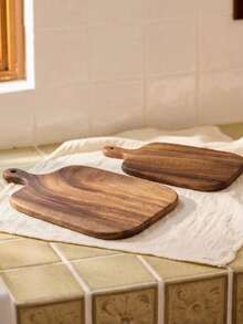 Cirelle 2pcs/1pc Acacia Wood Cutting Board, Bread Board, Cheese Platter