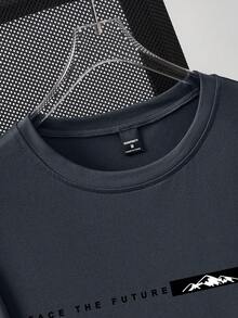 EGENSIO 3件/套 男士新款时尚休闲修身短袖T恤，简约百搭圆领T恤 3件装 - 深灰色 - 查看 9