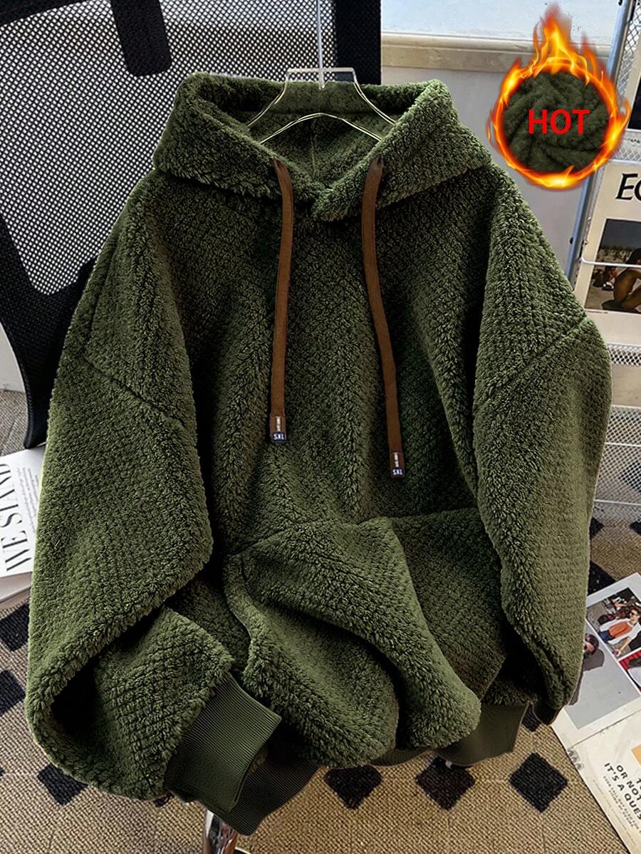 GlowEve 25pcs High-End Niche Fuzzy Thermal Lined Sweatshirt, Autumn/Winter