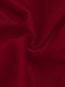 GlowEve Women's Casual Zip-Up Cinched Waist Fleece Sweatshirt, Autumn/Winter - Red - View 4