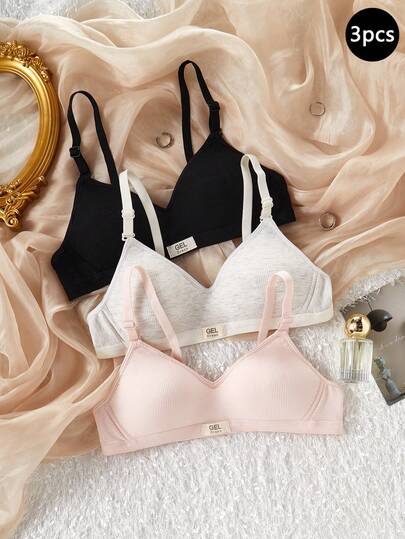 Sujetadores sin costuras y inalámbricos para adolescentes, sujetadores cómodos para adolescentes en desarrollo, sujetadores versátiles