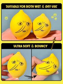 Adventure Time | SHEGLAM Lemongrab Sponge - Yellow-Round - View 5