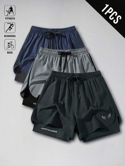 Manfinity Sport Corelite Pantalones cortos deportivos casuales estampados para hombres