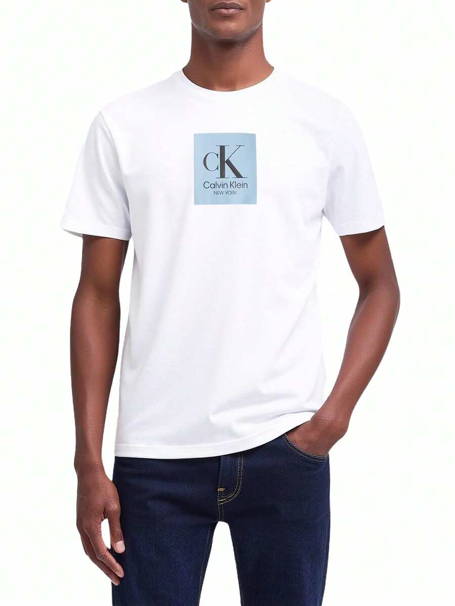 Calvin Klein Men's T-Shirt White - White - View 1