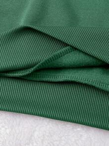 INAWLY Áo nỉ nữ / Họa tiết cỏ bốn lá thêu / Thủ công thêu / Áo nỉ thêu ngày lễ Thánh Patrick, Áo nỉ cô gái may mắn, Áo nỉ cỏ ba lá may mắn, Áo nỉ thời trang / Áo cổ tròn rộng rãi thường ngày cho nữ / Mùa thu đông - Màu xanh lá cây đậm - Xem 5