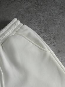 PAVTROS Men's Casual Letter Pattern Contrast Color Collar Zip-Up Jacket And Pants Set, Autumn Mens Two Piece Set Men White Pants Set Men 2 Piece Set Patched Men 2 Piece Set Mens 2 Piece Outfits White