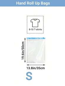 Hanging Vacuum Storage Bags, Large Hanging Space Saver Bags, Hanging Storage Bags For Clothes, Vacuum Sealed For Suits, Dress, Jackets, Closet Organizer For Moving Supplies - Clear - View 13