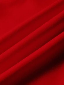 TOM & JERRY X SHEIN Men's Cute Cartoon Print Red Hoodie, For Fall, Long Sleeve Top