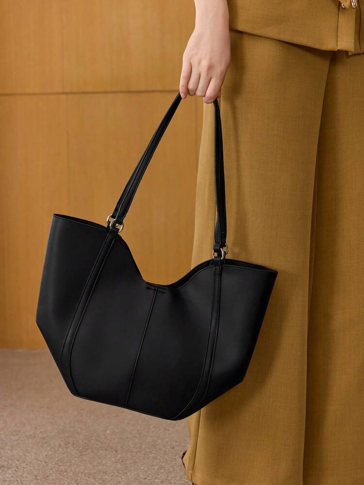 MOTF PREMIUM BOLSA DE OMBRO DE GRANDE CAPACIDADE PARA MULHERES - Preto - Visão 6