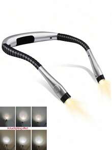 1 đèn đọc sách LED đeo cổ, đèn đọc sách Levels có thể sạc lại để đọc trên giường, tay cầm có thể uốn cong. - Nhiều màu - Xem 2