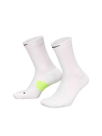 Nike Running Midweight Men's Socks White / Volt / Black