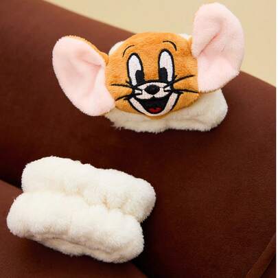 TOM & JERRY X Joivida Cute Jerry Mouse Design Absorbent Bath Arm Band – Keep Clothes Dry While Washing Your Face