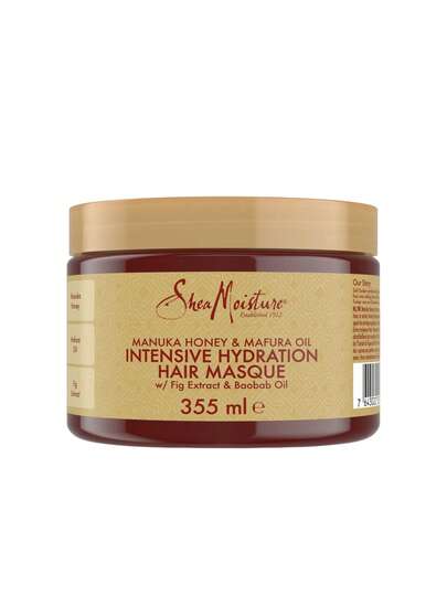 Shea Moisture Manuka Honey And Mafura Oil Intensive Hydration Hair Mask, 355 Ml – Hair Mask, Intensive Hydration, For Dry Damaged Hair, Honey Scent, Manuka Honey, Suitable For Weekly Deep Conditioning
