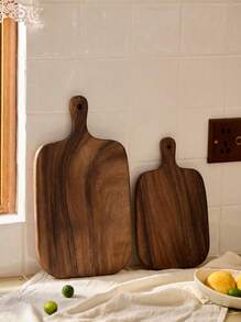 Cirelle 2pcs/1pc Acacia Wood Cutting Board, Bread Board, Cheese Platter