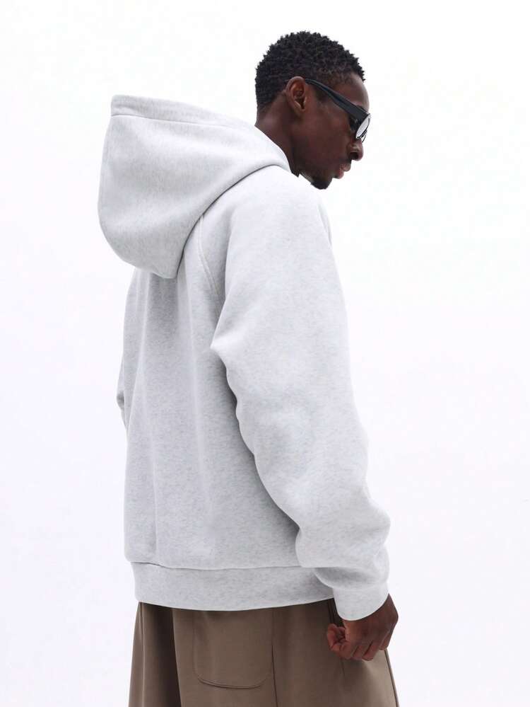 Oversized Pullover Hoodie With Drawstring And Pocket