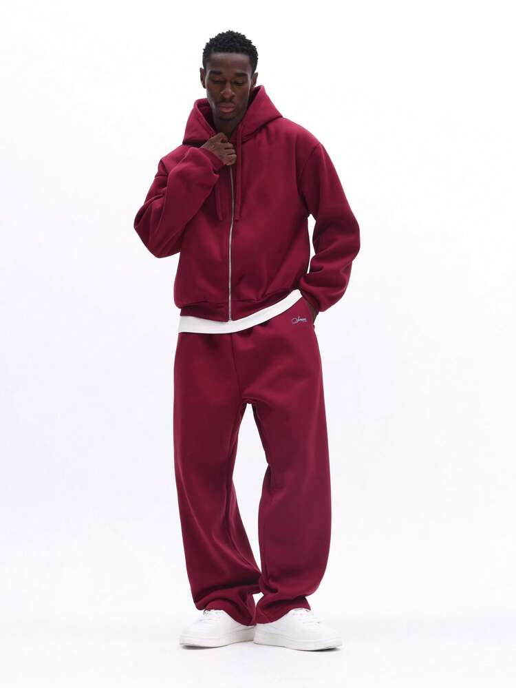 Zip Through Hoodie With Matching Sweatpants Set