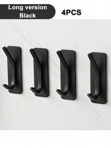 1/4 Packs Towel Hook/Adhesive Hooks - Wall Hooks For Coat/Robe/Towels Stick On Bathroom/Kitchen - Multicolor - View 20