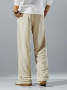 Manfinity Hypemode Loose Fit Men's Drawstring Waist Sweatpants - Apricot - View 2