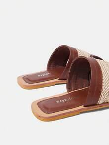 Styleloop Women's Casual Comfortable Thong Flat Sandals, Bohemian Style For Vacation - Brown - View 11