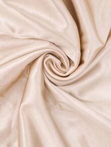 Resyla Áo hai dây cổ xếp ly màu trơn cỡ lớn thời trang dành cho nữ - Rượu sâm banh - Xem 3