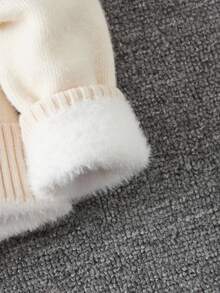 青少年男童休闲简约舒适高领抓绒毛衣，秋冬季