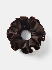 MOTF PREMIUM CHAMPAGNE FAUX SILK SCRUNCHIE - Brown - View 8