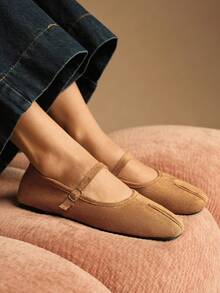 Rosivie Women's Casual Versatile Simple Commuter Flats For Christmas - Brown - View 2