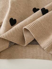 Genkimix Kids Young Girls Heart Pattern Knitted Sweater Long Sleeve Top And Leggings Set, Fashionable And Cute, Autumn/Winter Girls Sweater Sets Winter Young Girls Sets Two Pieces Pants Set Kids Girl Long Sleeves Outfits Girl S Spring And Autumn Suit Girl Knit Set Two Pieces Pants Set Girls Knit Set Knit Set Kids Knit Long Sleeve Set Sweater Set Girls Sweater Sets Winter Young Girls Sets Girl Clothes Autumn And Winter Clothes Girl Knit Set Little Girls Pants Set Girls Sweater Sets Winter Young Girls Sets 2pcs Set Toddler Girls Girl S Spring And Autumn Suit Girl Knit Set Girls Spring And Autumn Suit Girl Spring And Autumn Suit - Khaki - View 8