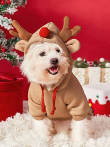 PETSIN 1 Stück Weihnachtshund Kostüm, umgewandelt in Hunde- und Katzenkleidung für kleine bis mittlere Hunde. Herbst- und Winterzubehör für Haustiere. Teddybär und Mastiff Katzenkleidung.