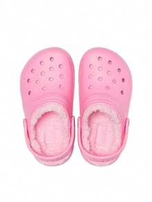 Crocs أحذية خشبية كلاسيكية للأطفال، عصرية ومتعددة الاستخدامات، للتسوق والارتداء اليومي وارتداء عطلة نهاية الأسبوع، وردي، 203506-6M3 - وردي - مشاهدة 3