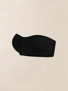 Snug Zone 2 件套女士内衣文胸，前开合，带衬垫，聚拢 - 黑色 - 查看 5