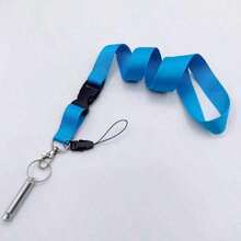 Solid Color Polyester Lanyard, Multi-Color Student ID/Work Badge Detachable Clips Strap Back To School - one-size - View 28
