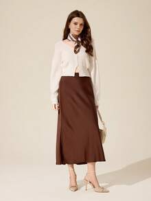 CUCCOO BASICS Tacones altos de moda versátiles de uso diario con diseño de hebilla y punta puntiaguda para mujer - Albaricoque - Ver 2