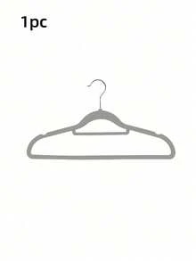 SHEIN 1pc/10pcs/20pcs Black, White, Pink, Gray Plush Clothes Hanger For Home Use, With No Trace, Anti Shoulder Corner, Anti Slip, Unable To Lift Bags, Clothes Drying Support, Organizer, Dry And Wet Dual-Use