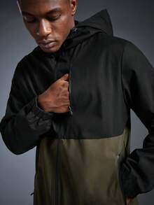 Driftmere Jaket Windbreaker Pria Tahan Air Kasual dengan Tali Serut dan Tudung, Dilengkapi Banyak Kantong dan Resleting, Serbaguna untuk Pemakaian Sehari-hari, Cocok untuk Musim Gugur, Semi, hingga Musim Panas - Hijau Tentara - View 6