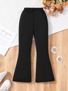 Sparklyn Pantalones acampanados retro para niñas, otoño/invierno - Negro - Ver 2