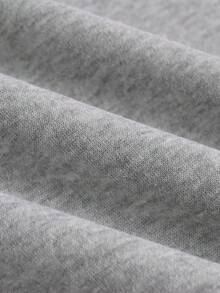 TOKVUE 秋季宽松男士纯色圆领运动衫 - 淺灰色 - 查看 6