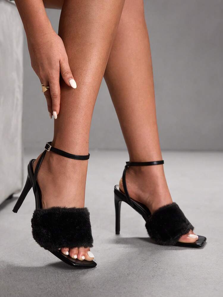 CUCCOO SZL Women's Fashionable And Elegant Heeled Sandals For Commuting For Christmas