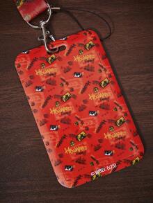 HARRY POTTER X SHEIN 1个卡通图案红色背景印花织带硬卡套 - 紅色 - 查看 3